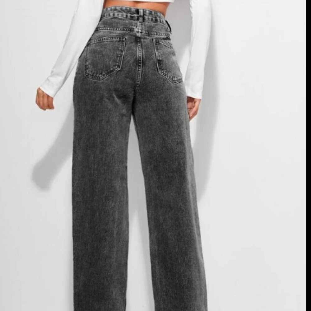 NWOT Wide Leg Jeans - High-Rise